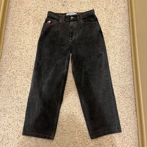 Polar Skate Co. Big Boy Jeans Washed Black Size Small